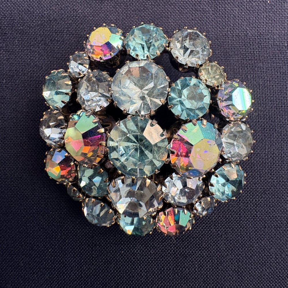 Vintage Crystal Brooch